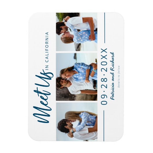 Magnet Flexible Rencontrez-Nous Dans Mariage Enregistrer La Date 3 (Vertical)