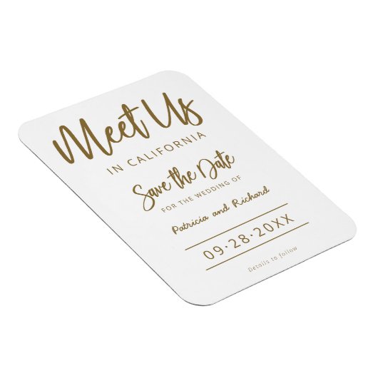 Magnet Flexible Rencontrez-Nous En Mariage Destination Enregistrer (Côté Droit)