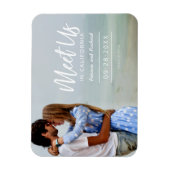 Magnet Flexible Rencontrez-Nous Lors D'un Mariage De Destination E (Vertical)
