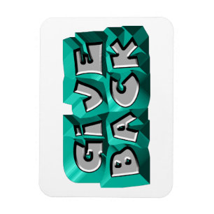 Magnet Flexible Rendre Citation Sagesse Turquoise Gris ciselé