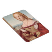 Magnet Flexible Rennaisance Unicorn et Lady Raphael Peinture (Côté Droit)