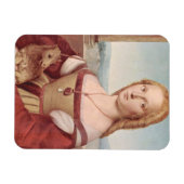 Magnet Flexible Rennaisance Unicorn et Lady Raphael Peinture (Horizontal)