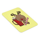 Magnet Flexible Renne de Rudy avec du cacao (Côté Droit)