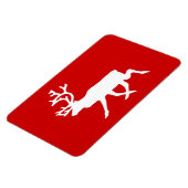 Magnet Flexible Rennes blanches / Silhouette caribou (Côté Gauche)