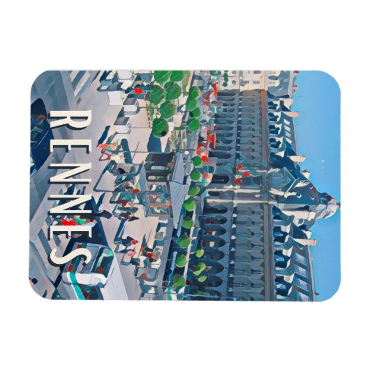 Magnet Flexible Rennes Photo Vintage (Horizontal)