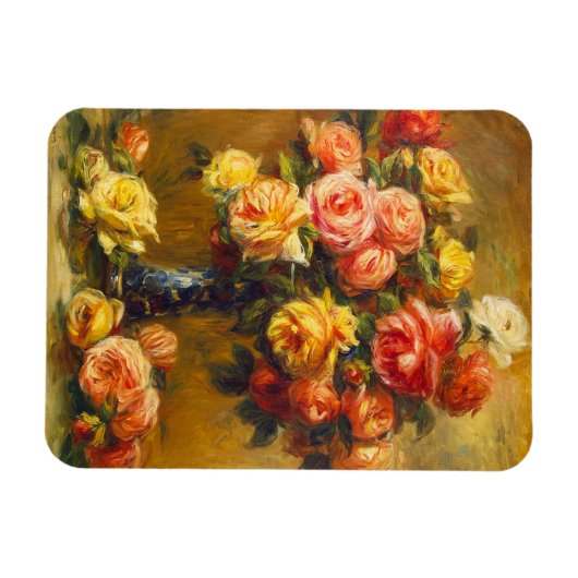 Magnet Flexible Renoir des Roses dans un aimant à vase (Horizontal)