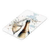 Magnet Flexible Repas de mariage avec bulles et brunch (Côté Gauche)