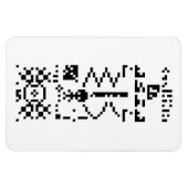 Magnet Flexible Réponse du message binaire Arecibo (Horizontal)