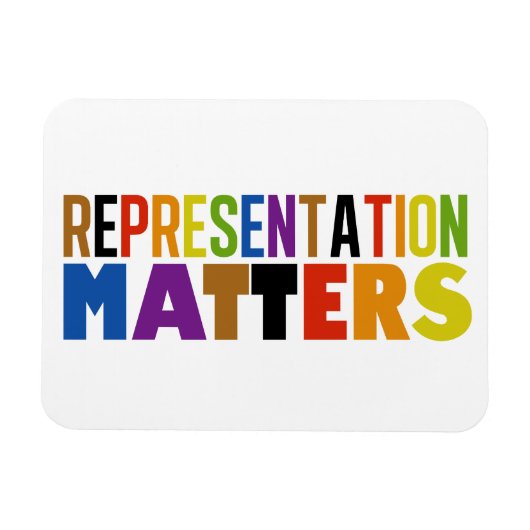 Magnet Flexible Representation Matters Rainbow Diversity Card (Horizontal)