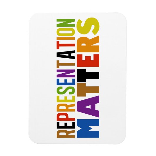 Magnet Flexible Representation Matters Rainbow Diversity Card (Vertical)