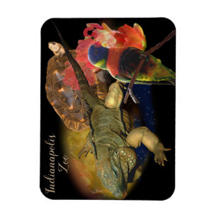 Magnet Flexible Reptiles et oiseaux de zoo d'Indianapolis