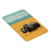 Magnet Flexible République centrafricaine Illustration Art Voyage (Côté Droit)