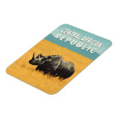 Magnet Flexible République centrafricaine Illustration Art Voyage (Côté Gauche)