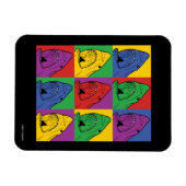 Magnet Flexible Requin Pop Art (Horizontal)