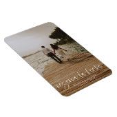 Magnet Flexible Reserva La Fecha Modern Photo Invitation (Côté Droit)