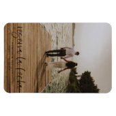 Magnet Flexible Réservation La Fecha Moderne Photo Invitation Magn (Horizontal)