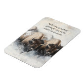 Magnet Flexible Résilience du buffle : Aimant d'orage de neige (Côté Gauche)