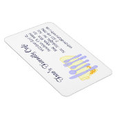 Magnet Flexible Restaurant Carte de visite Blue Yellow Custom Magn (Côté Droit)