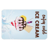 Magnet Flexible restaurant de glaces vintage Diner (Horizontal)