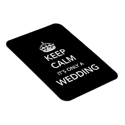 Magnet Flexible Restez calme Ce n'est qu'un Mariage (Côté Droit)
