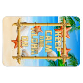 Magnet Flexible Restez Calme Et Aloha (Horizontal)