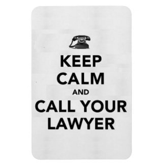 Magnet Flexible Restez calme et appelez votre avocat