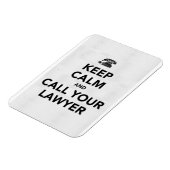 Magnet Flexible Restez calme et appelez votre avocat (Côté Gauche)