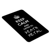 Magnet Flexible Restez calme et écoutez le métal mort (Côté Droit)