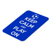 Magnet Flexible Restez calme et jouez sur le aimant Flexi Bleu (Côté Gauche)
