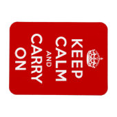 Magnet Flexible Restez calme et poursuivez (Horizontal)