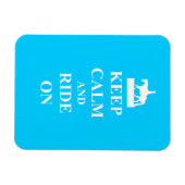 Magnet Flexible Restez calme et roulez (bleu clair) (Horizontal)