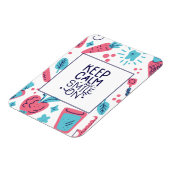 Magnet Flexible Restez Calme Et Souriez ! | Phrase mignonne (Côté Gauche)