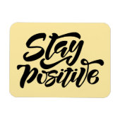 Magnet Flexible Restez positif Jaune (Horizontal)