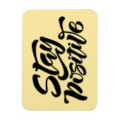 Magnet Flexible Restez positif Jaune (Vertical)