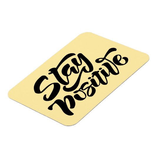 Magnet Flexible Restez positif Jaune (Côté Gauche)