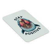 Magnet Flexible Restez positif - Squelette et baleine (Côté Droit)
