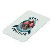 Magnet Flexible Restez positif - Squelette et baleine (Côté Gauche)