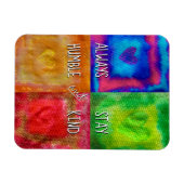 Magnet Flexible Restez toujours humble et aimable aimant (Horizontal)