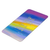 Magnet Flexible Résumé abstrait Violet & Rayon Doré (Côté Gauche)