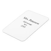 Magnet Flexible Retour à l'école professeur appréciation ajouter c (Côté Gauche)