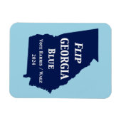 Magnet Flexible Retourner Georgia Blue en 2024 (Horizontal)