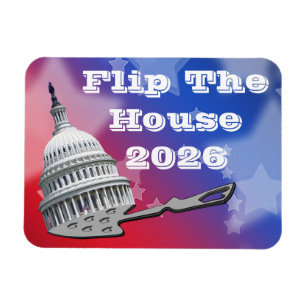 Magnet Flexible Retournez la Chambre, Votez Bleu 2026