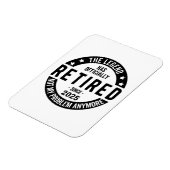 Magnet Flexible Retraité 2025 Plus mon problème - Retraite (Côté Gauche)