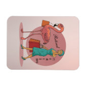 Magnet Flexible Retraité C'est mon travail d'aller faire des achat (Horizontal)