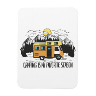 Magnet Flexible Retraite en montagne en camping-car
