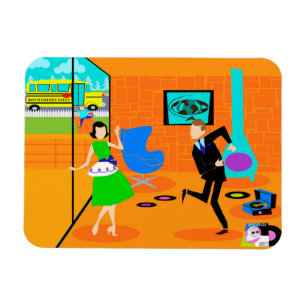 Magnet Flexible Rétro aimant heureux de Flexi de parents