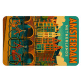 Magnet Flexible Rétro Amsterdam Pays-Bas (Horizontal)