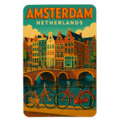 Magnet Flexible Rétro Amsterdam Pays-Bas (Vertical)