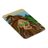 Magnet Flexible Retro Bigfoot | Pop Art Sasquatch (Côté Droit)