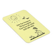 Magnet Flexible Retro Businessman le dimanche (Côté Droit)